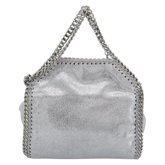 Stella MacCartney Chain Falabella Bag polyester 2way Silver Auth BA14408A