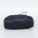 Stella MacCartney Chain Falabella Bag polyester Navy Silver 371223 Auth BA14409A-11
