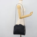 Stella MacCartney Chain Falabella Bag polyester Navy Silver 371223 Auth BA14409A-23