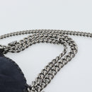 Stella MacCartney Chain Falabella Bag polyester Navy Silver 371223 Auth BA14409A-8