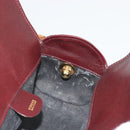 GUCCI Micro GG Canvas Chain Shoulder Bag Red Gold Auth BA14413-18