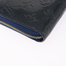 LOUIS VUITTON Monogram Vernis Zippy Long Wallet Grand blue M90047 Auth BA14414-15
