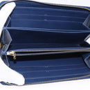 LOUIS VUITTON Monogram Vernis Zippy Long Wallet Grand blue M90047 Auth BA14414-9