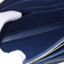 LOUIS VUITTON Monogram Vernis Zippy Long Wallet Grand blue M90047 Auth BA14414-19