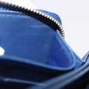 LOUIS VUITTON Monogram Vernis Zippy Long Wallet Grand blue M90047 Auth BA14414-12