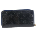 LOUIS VUITTON Monogram Vernis Zippy Long Wallet Grand blue M90047 Auth BA14414-2