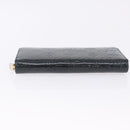 LOUIS VUITTON Monogram Vernis Zippy Long Wallet Grand blue M90047 Auth BA14414-6