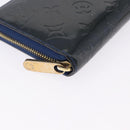 LOUIS VUITTON Monogram Vernis Zippy Long Wallet Grand blue M90047 Auth BA14414-7