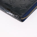 LOUIS VUITTON Monogram Vernis Zippy Long Wallet Grand blue M90047 Auth BA14414-14