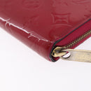 LOUIS VUITTON Monogram Vernis Zippy Long Wallet Rose Andian M91597 Auth BA14415-16