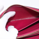 LOUIS VUITTON Monogram Vernis Zippy Long Wallet Rose Andian M91597 Auth BA14415-19