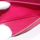 LOUIS VUITTON Monogram Vernis Zippy Long Wallet Rose Andian M91597 Auth BA14415-23