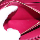 LOUIS VUITTON Monogram Vernis Zippy Long Wallet Rose Andian M91597 Auth BA14415-11