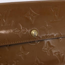LOUIS VUITTON Vernis Portefeiulle Sarah Long Wallet Moldore M90290 Auth BA14416-17