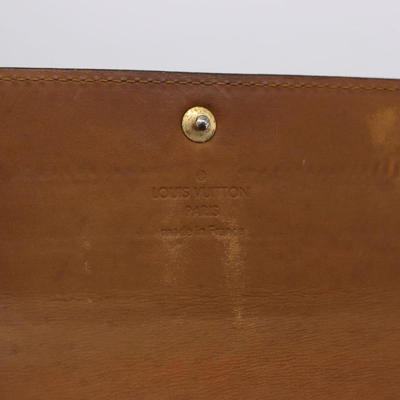 LOUIS VUITTON Vernis Portefeiulle Sarah Long Wallet Moldore M90290 Auth BA14416