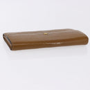 LOUIS VUITTON Vernis Portefeiulle Sarah Long Wallet Moldore M90290 Auth BA14416-5