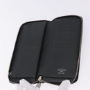 LOUIS VUITTON Taiga Zippy Wallet Vertical Wallet Ardoise M32822 LV Auth BA14417-9