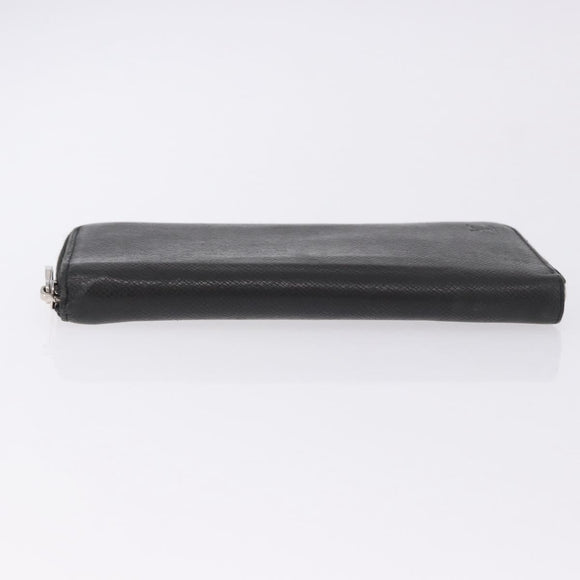 LOUIS VUITTON Taiga Zippy Wallet Vertical Wallet Ardoise M32822 LV Auth BA14417