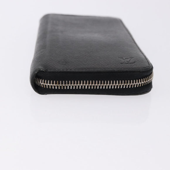 LOUIS VUITTON Taiga Zippy Wallet Vertical Wallet Ardoise M32822 LV Auth BA14417