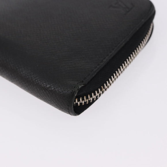 LOUIS VUITTON Taiga Zippy Wallet Vertical Wallet Ardoise M32822 LV Auth BA14417