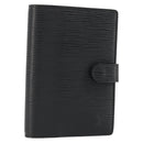 LOUIS VUITTON Epi Agenda PM Day Planner Cover Black R20052 LV Auth BA14418A-1