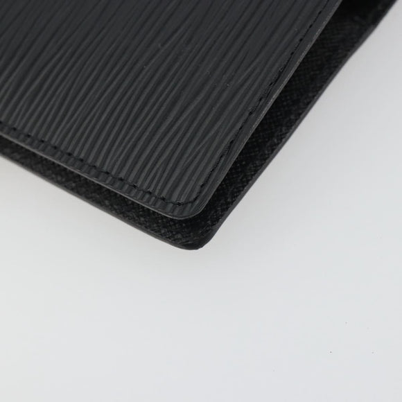 LOUIS VUITTON Epi Agenda PM Day Planner Cover Black R20052 LV Auth BA14418A