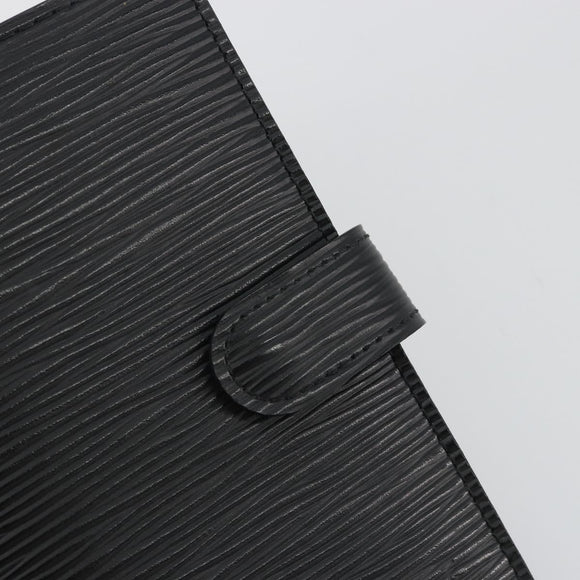 LOUIS VUITTON Epi Agenda PM Day Planner Cover Black R20052 LV Auth BA14418A