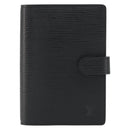 LOUIS VUITTON Epi Agenda PM Day Planner Cover Black R20052 LV Auth BA14418A-13