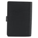LOUIS VUITTON Epi Agenda PM Day Planner Cover Black R20052 LV Auth BA14418A-2