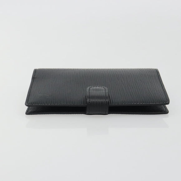 LOUIS VUITTON Epi Agenda PM Day Planner Cover Black R20052 LV Auth BA14418A
