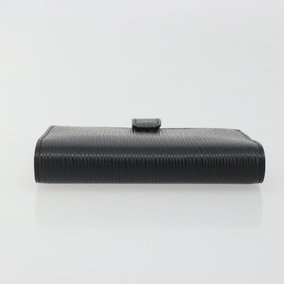 LOUIS VUITTON Epi Agenda PM Day Planner Cover Black R20052 LV Auth BA14418A