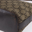 GUCCI GG Canvas Shoulder Bag Brown Silver 001 3814 3754 Auth BA14420-12
