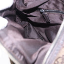 GUCCI GG Canvas Shoulder Bag Brown Silver 001 3814 3754 Auth BA14420-19