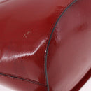 CELINE Shoulder Bag Patent leather Red Gold Auth BA14422A-14