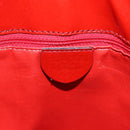 CELINE Shoulder Bag Patent leather Red Gold Auth BA14422A-18