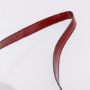 CELINE Shoulder Bag Patent leather Red Gold Auth BA14422A-9
