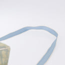 Christian Dior Trotter Canvas Shoulder Bag PVC Light Blue Silver Auth BA14424-14