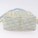 Christian Dior Trotter Canvas Shoulder Bag PVC Light Blue Silver Auth BA14424-6