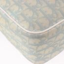 Christian Dior Trotter Canvas Shoulder Bag PVC Light Blue Silver Auth BA14424-17