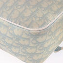 Christian Dior Trotter Canvas Shoulder Bag PVC Light Blue Silver Auth BA14424-18