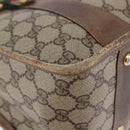 GUCCI GG Supreme Web Sherry Line Hand Bag PVC Beige Gold 41 02 039 Auth BA14425-9