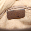 GUCCI GG Supreme Web Sherry Line Hand Bag PVC Beige Gold 41 02 039 Auth BA14425-17