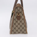 GUCCI GG Supreme Web Sherry Line Hand Bag PVC Beige Gold 41 02 039 Auth BA14425-4