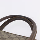 GUCCI GG Supreme Web Sherry Line Hand Bag PVC Beige Gold 41 02 039 Auth BA14425-8