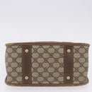 GUCCI GG Supreme Web Sherry Line Hand Bag PVC Beige Gold 41 02 039 Auth BA14425-5