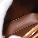 LOUIS VUITTON Monogram Vernis Motto Accessory Pouch Bronze M91138 Auth BA14426-11