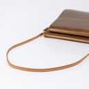LOUIS VUITTON Monogram Vernis Motto Accessory Pouch Bronze M91138 Auth BA14426-7