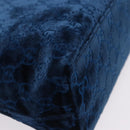 GUCCI GG Supreme Shoulder Bag Suede Blue Silver Auth BA14427A-10