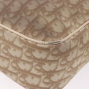 Christian Dior Trotter Canvas Shoulder Bag PVC Beige Silver Auth BA14428-13