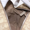Christian Dior Trotter Canvas Shoulder Bag PVC Beige Silver Auth BA14428-19